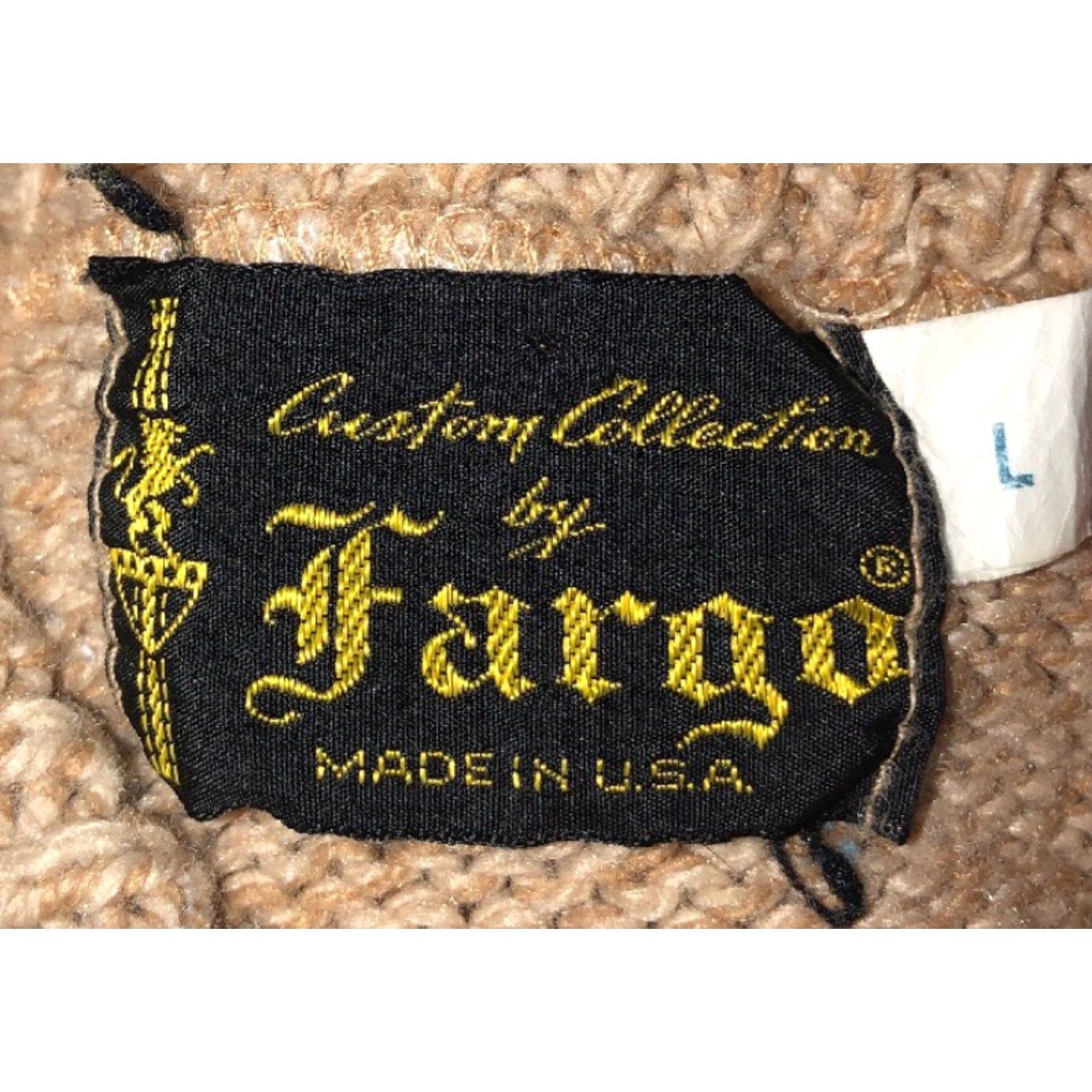 Vintage VINTAGE Fargo Custom Collection Sweater L Beige Acrylic/Polyester Men 21” Pit 2 Button Up Size US L / EU 52-54 / 3 - 2 Thumbnail