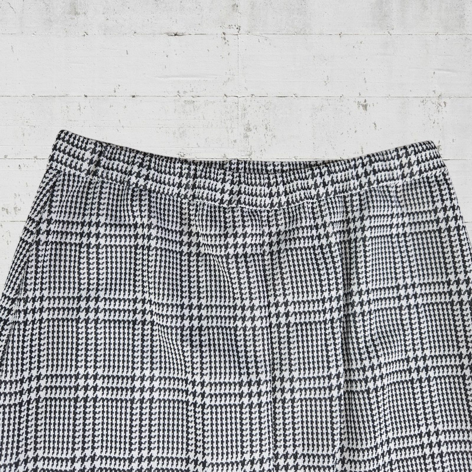 Vintage Vintage Black Houndstooth USA Made Midi Skirt Size 10 Size 32" / US 10 / IT 46 - 3 Thumbnail