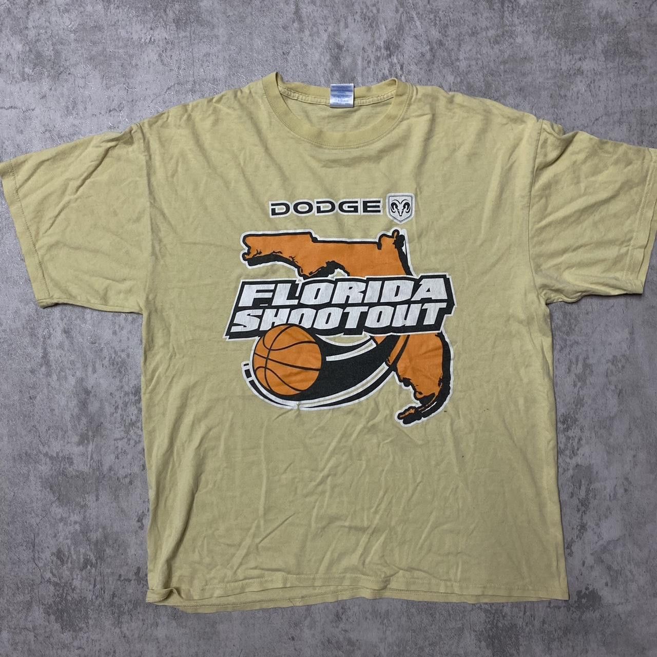 Gildan Yellow Dodge Florida Shootout basketball tee basketball Size US XL / EU 56 / 4 - 1 Thumbnail