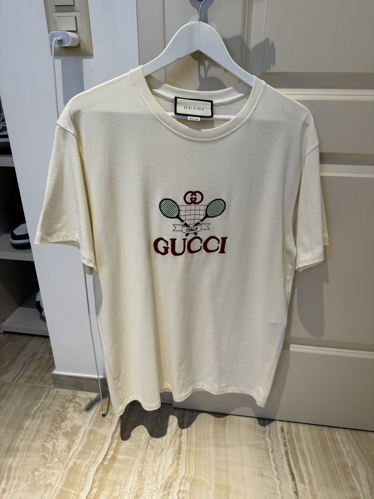 image of Gucci Polo in White, Men's (Size Medium)