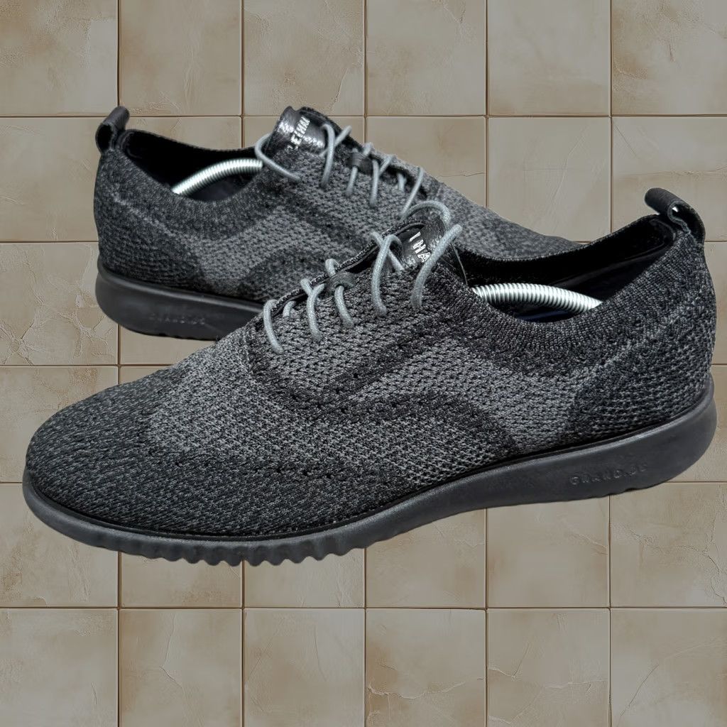 Cole Haan Zerogrand Oxford Mens 13 Black Grey Stitchlite Wingtip C27563 in Gray, Men's