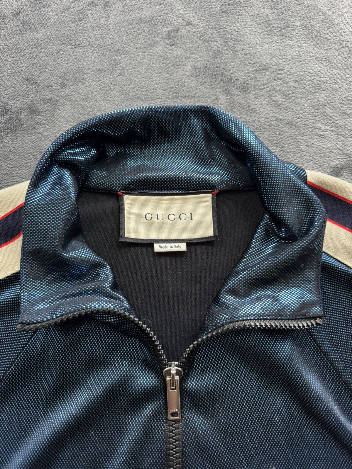 Gucci Gucci Logo Striped Track Jacket Size S / US 4 / IT 40 - 6 Thumbnail