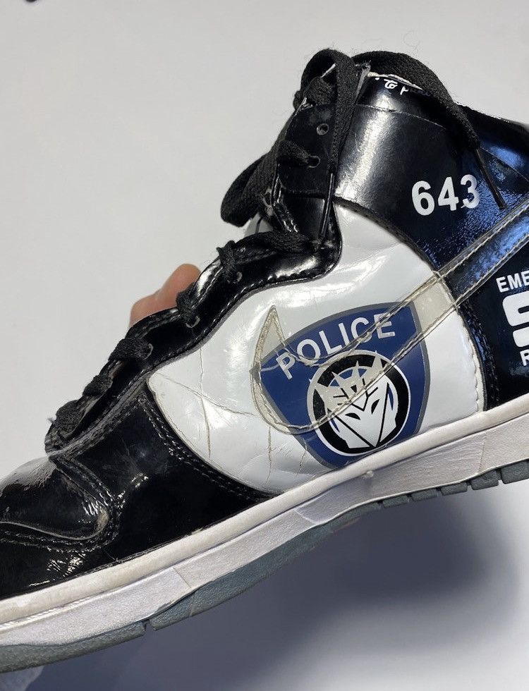 Nike × Vintage Vintage Nike Transformers Police varnish dunk shoes size 10 Size US 10 / EU 43 - 12 Thumbnail