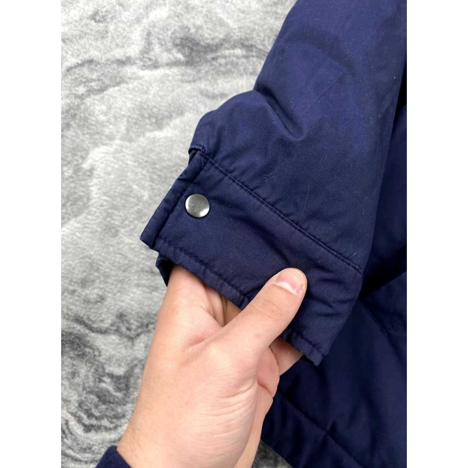 Yves Saint Laurent VINTAGE Yves Saint Laurent Bomber Jacket YSL Men XL Blue Men Jacket Bomber Blue Logo Vintage XL Size US XL / EU 56 / 4 - 4 Thumbnail
