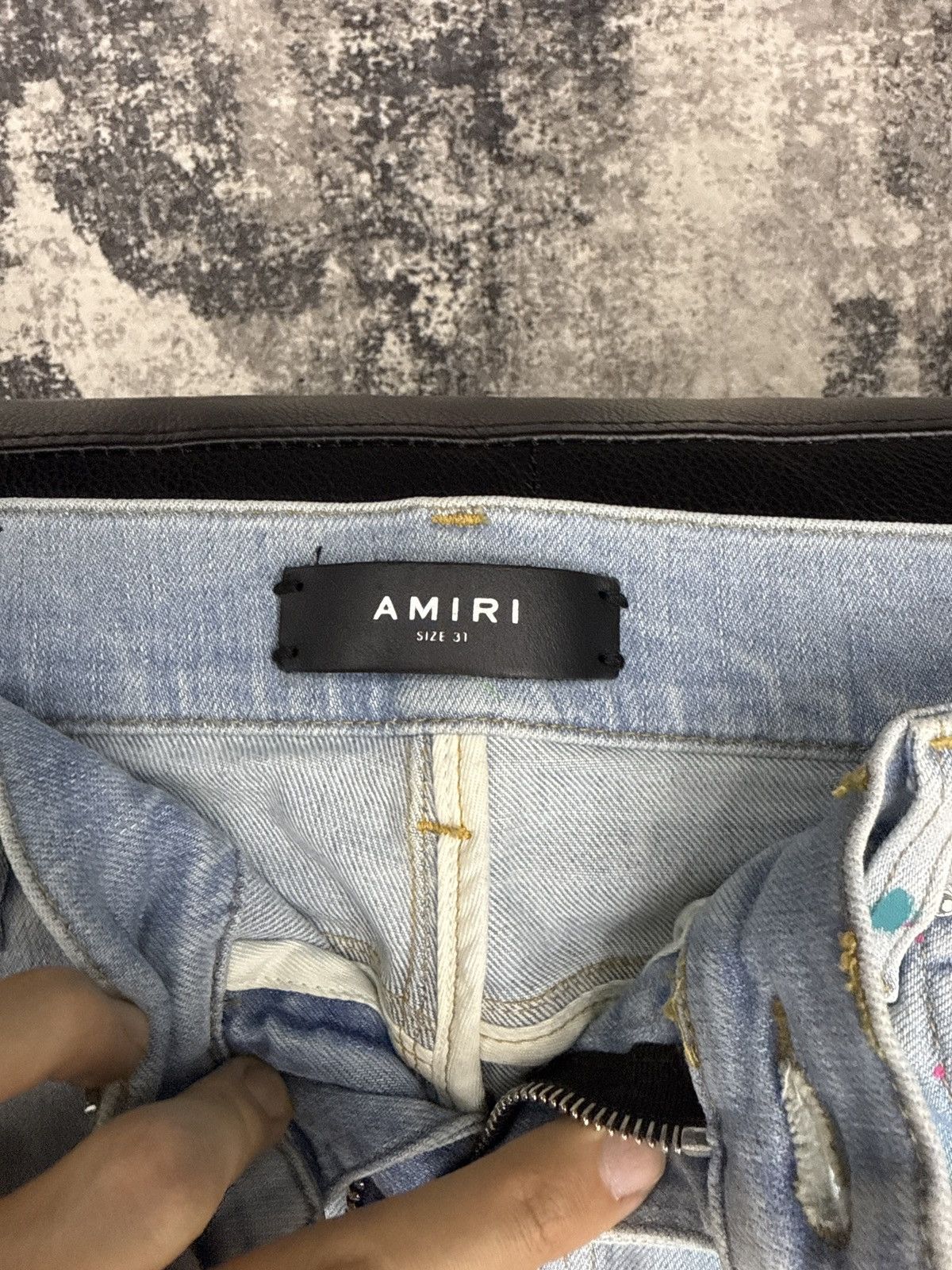 Amiri Amiri paint splatter 31 Size US 31 - 5 Thumbnail