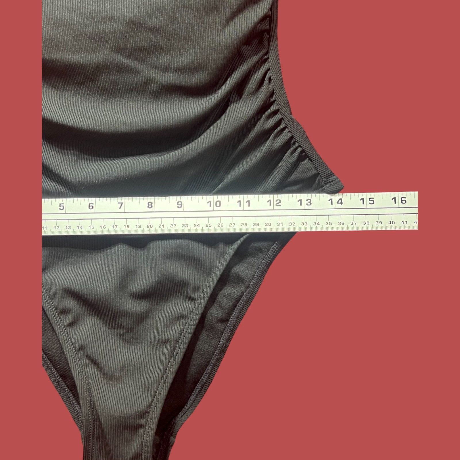 Other Shade & Shore - Women's Shirred Ribbed Bandeau Cheeky One Pi Size ONE SIZE - 7 Thumbnail