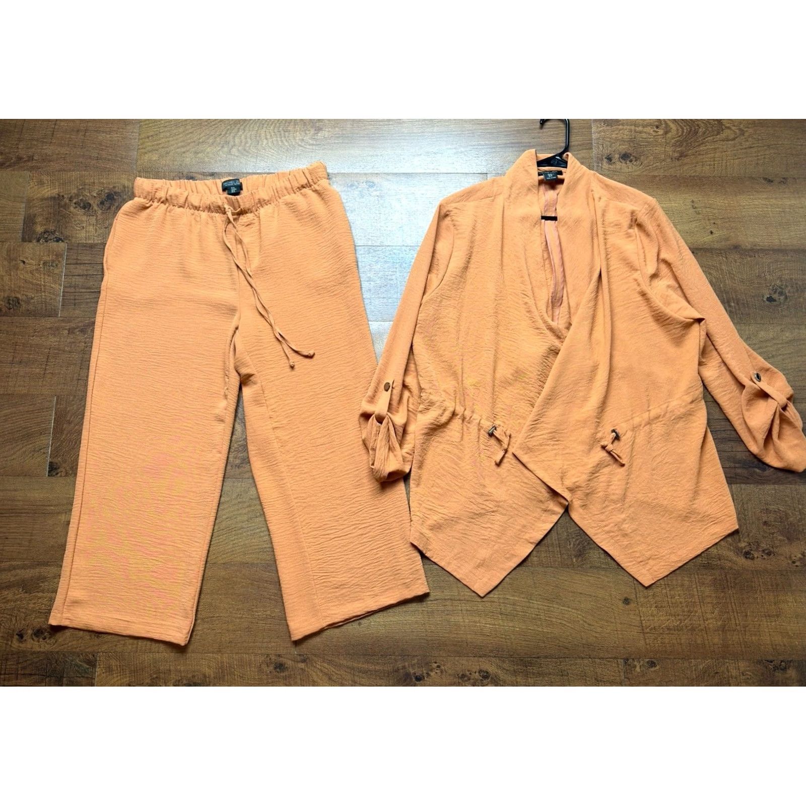 Rachel Zoe Rachel Zoe 2-Piece Pant Set With Cardigan Orange Women’s Size Medium Shirt? Size M / US 6-8 / IT 42-44 - 2 Thumbnail