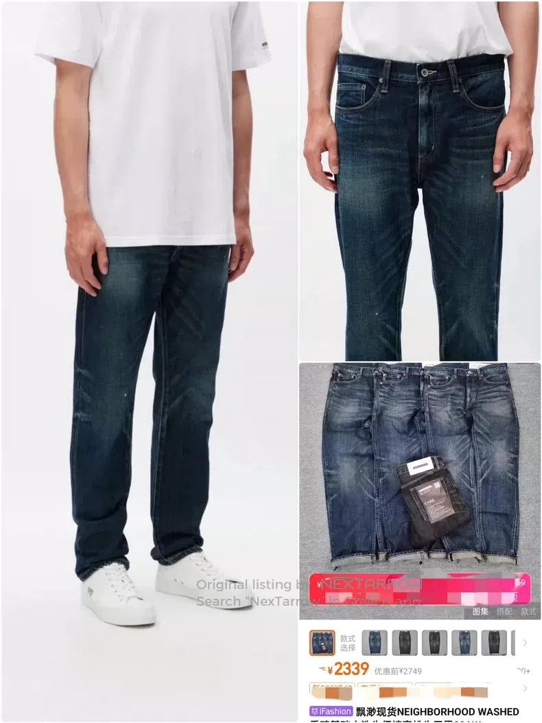 Neighborhood Neighborhood size L 15SS Heavyweight Basic Washed Denim Je Size US 27 - 7 Thumbnail