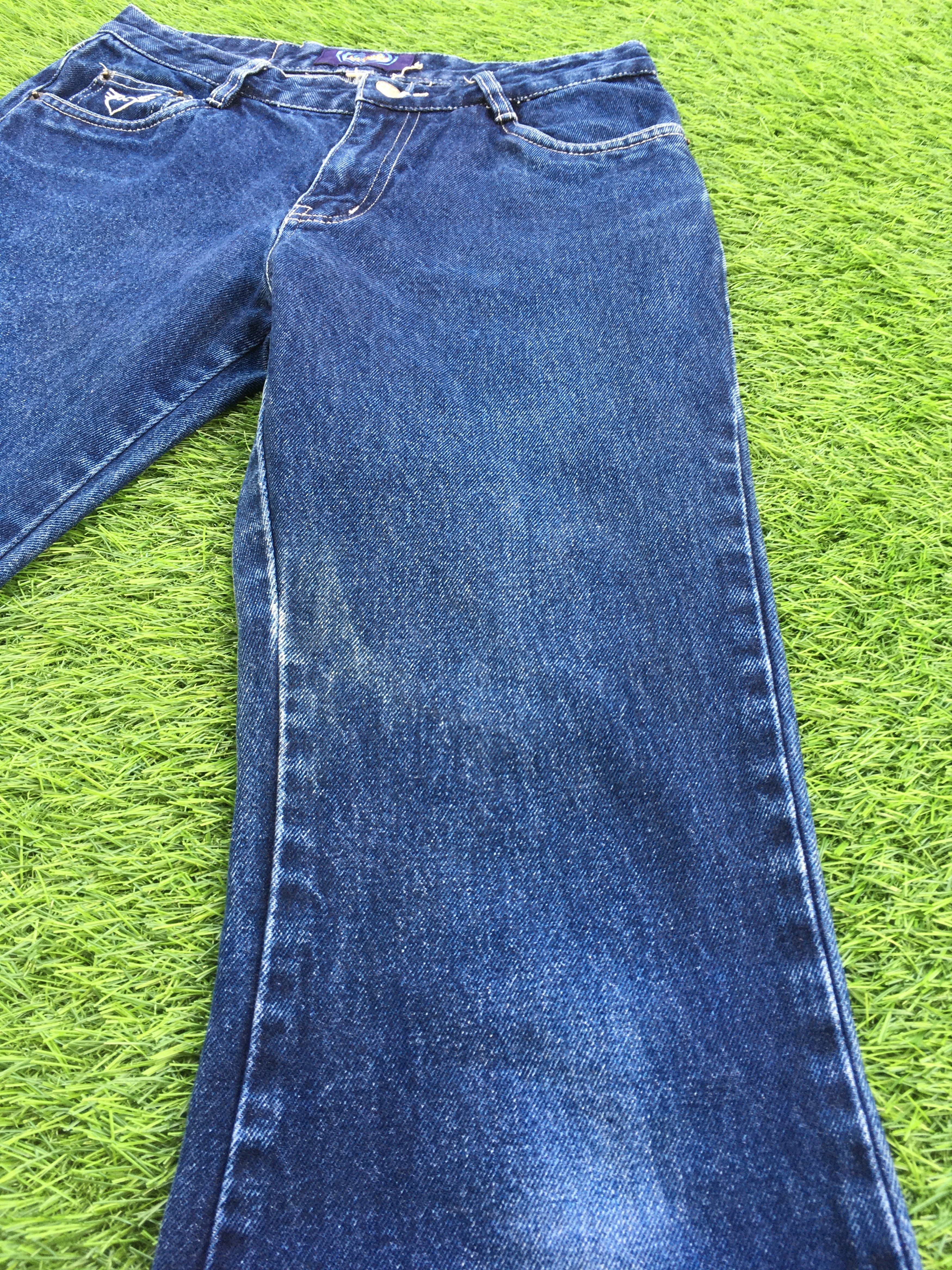 Designer × Jean Angels Jeanswear Low Rise Flare Jeans D-944 Size 25" / US 0 / IT 36 - 7 Thumbnail