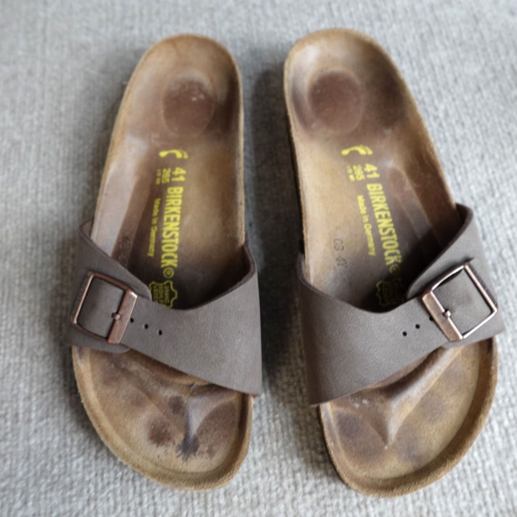 Birkenstock Birkenstock Womens Sandals Madrid Brown 41 EU 10 US Suede Buckle Slide Flat Casual Germany Vintage No Size US 10 / IT 40 - 7 Thumbnail