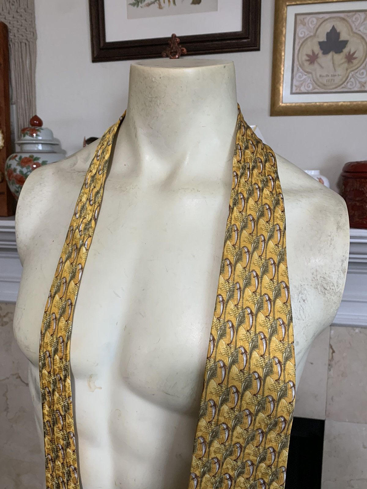 Ermenegildo Zegna Dolphins Silk Wide tie Size ONE SIZE - 3 Thumbnail