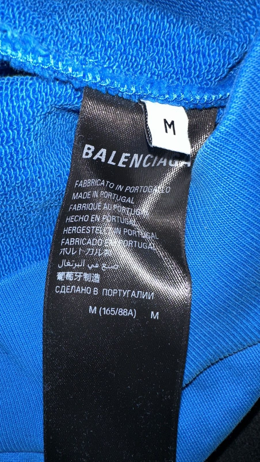 Balenciaga MEN’S BASKETBALL SERIES – HOODIE LARGE FIT IN BLUE Size US M / EU 48-50 / 2 - 7 Thumbnail