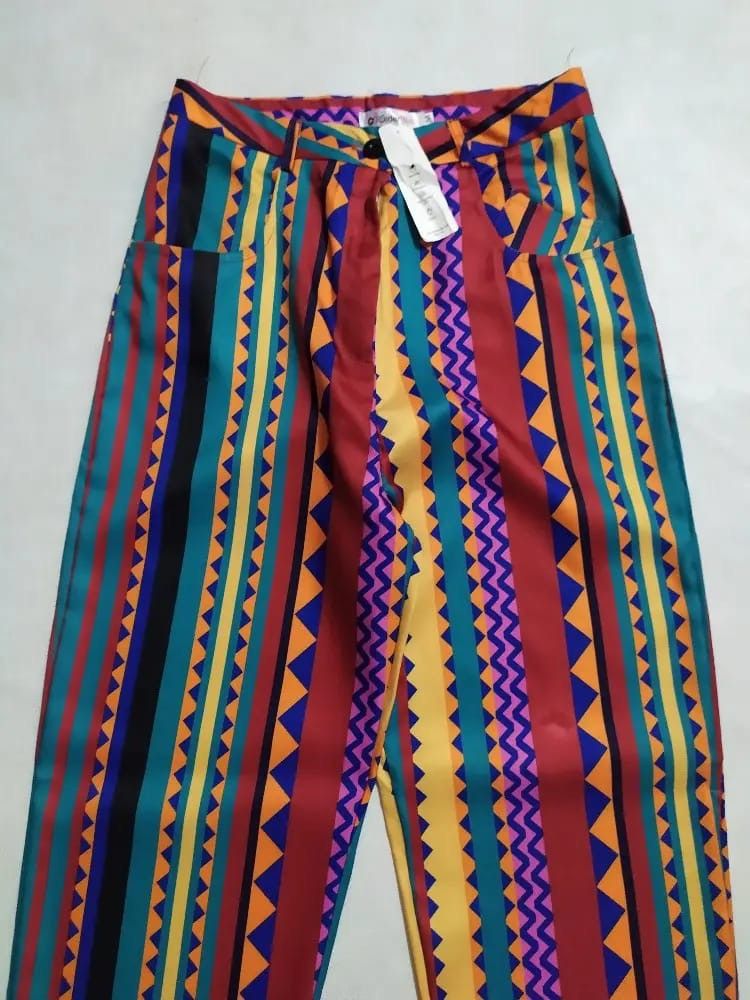 Other Order Plus Multicolour Art Square design High rise Pants Size US 28 / EU 44 - 2 Thumbnail