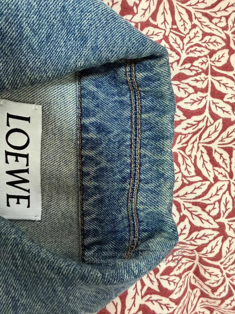 Loewe Loewe FW23 Logo Letter Embroidered Casual Denim Jacket, Me Size US S / EU 44-46 / 1 - 3 Thumbnail