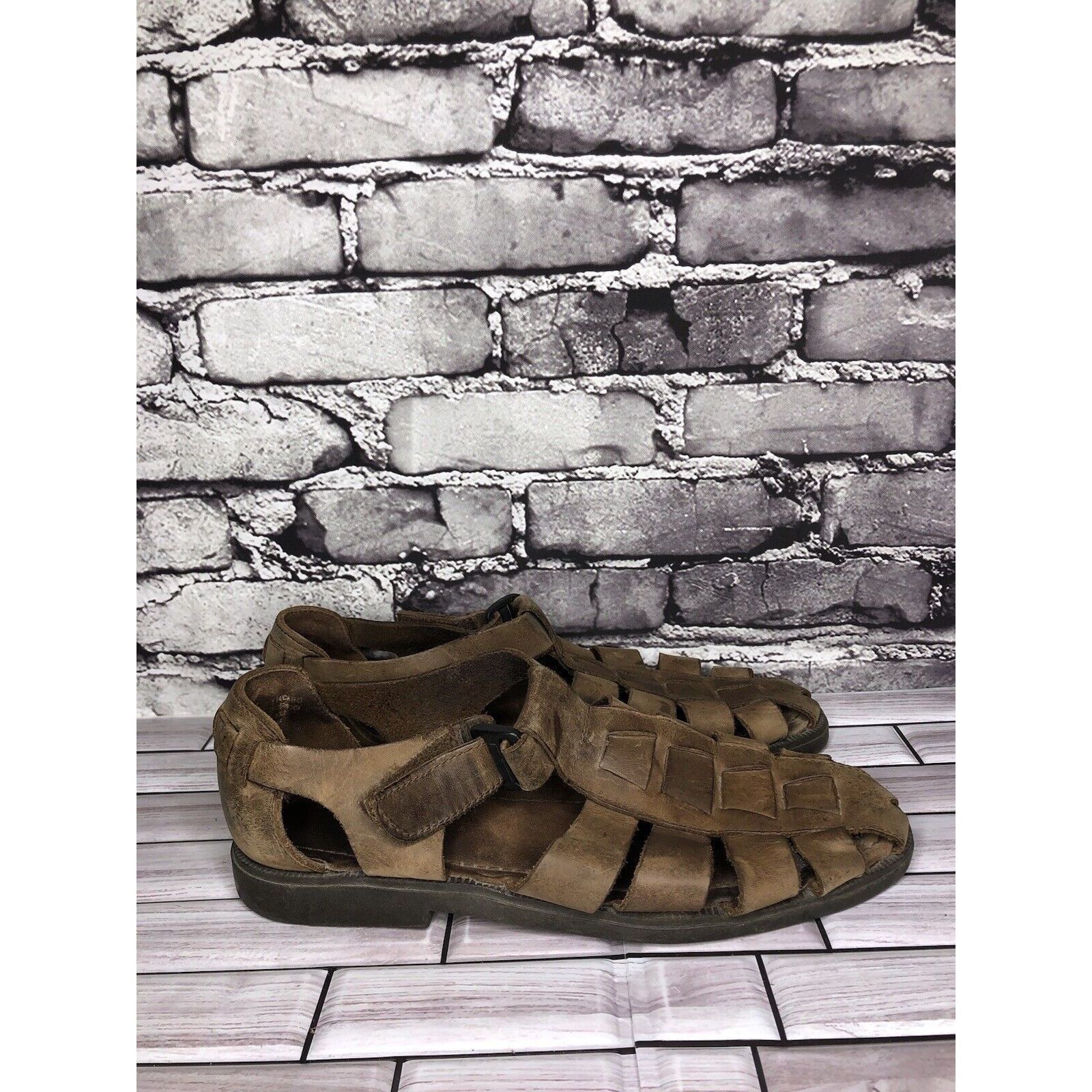 Other Claybrooke Footwear Brown Leather Fisherman Hiking Strap San Size US 9 / EU 42 - 12 Thumbnail