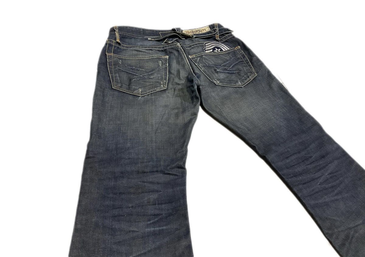 If Six Was Nine × Japanese Brand × Le Grande Bleu (L.G.B.) 🔥Sick Y2K Taverniti Jeans Mud Wash Flared Denim Belt Size US 32 / EU 48 - 3 Thumbnail
