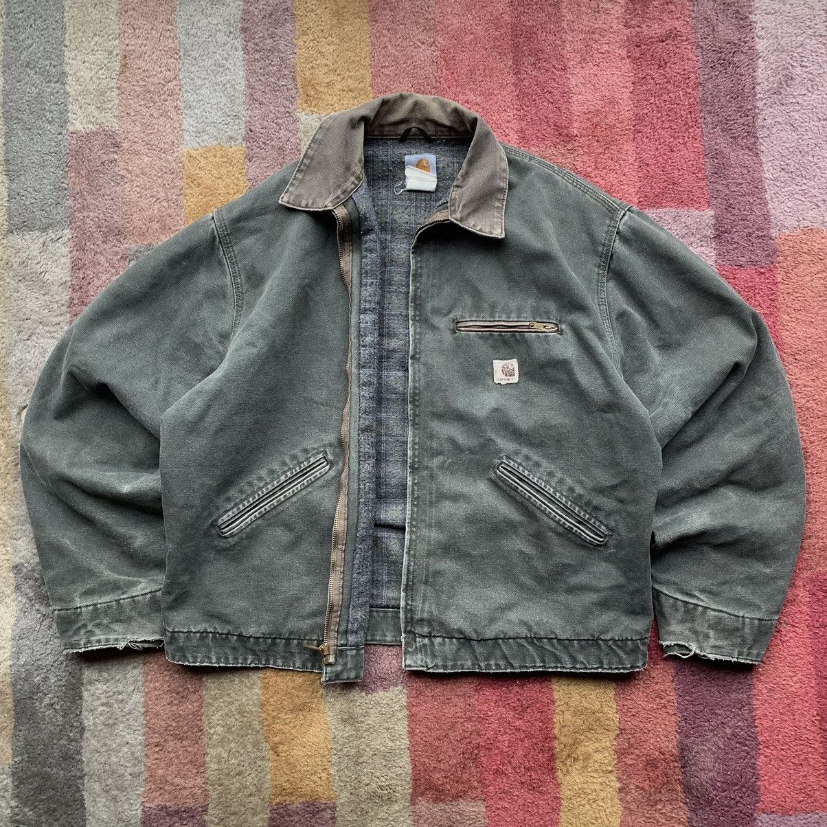 image of Vintage J97 Carhartt Detroit Jacket - Moss Green, Men's (Size XL)