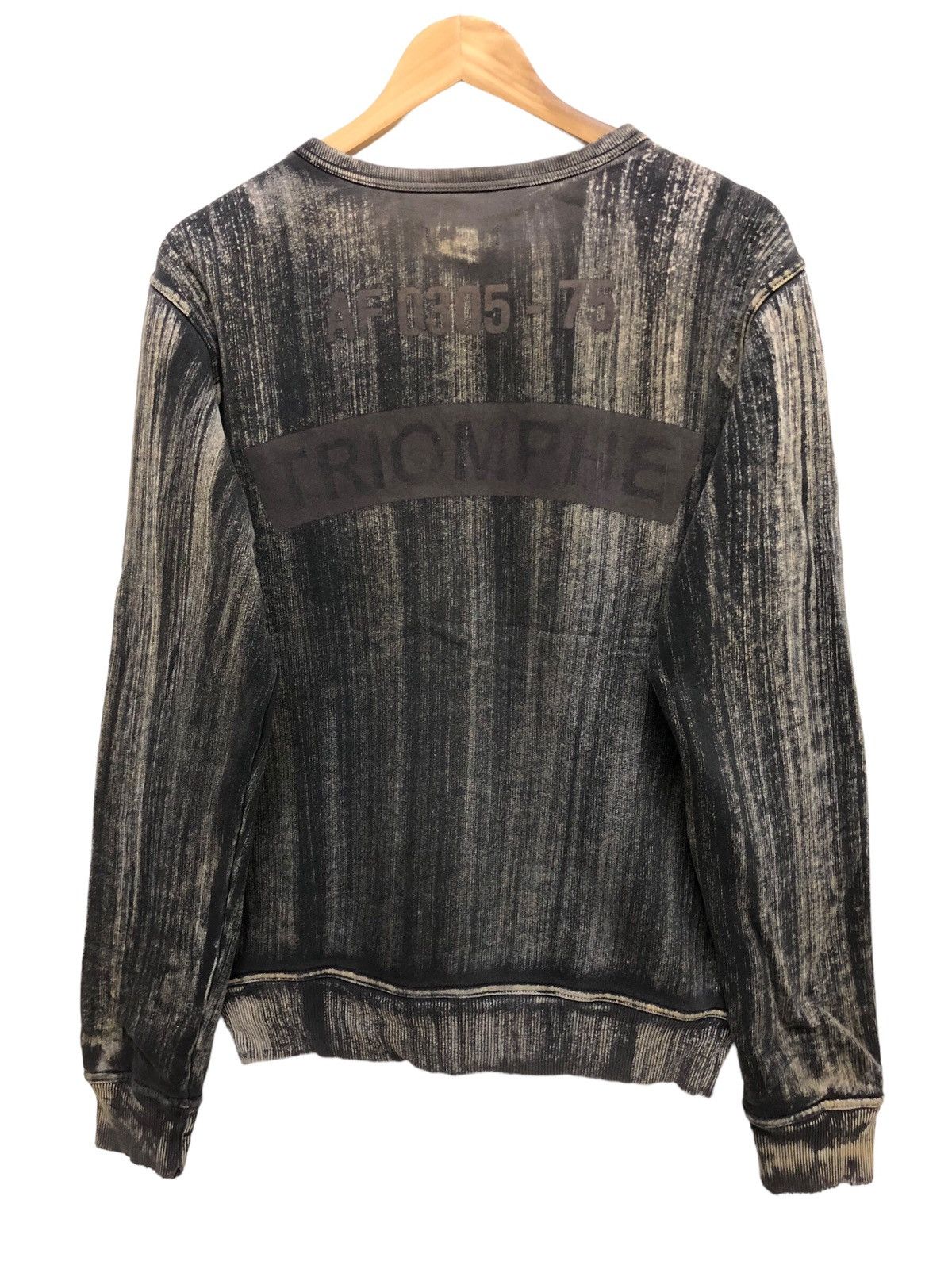 Diesel Y2K 🔥 TRIOMPHE CHROMATIC GREY GRADIENT CYBERPUNK JUMPER Size US M / EU 48-50 / 2 - 2 Thumbnail