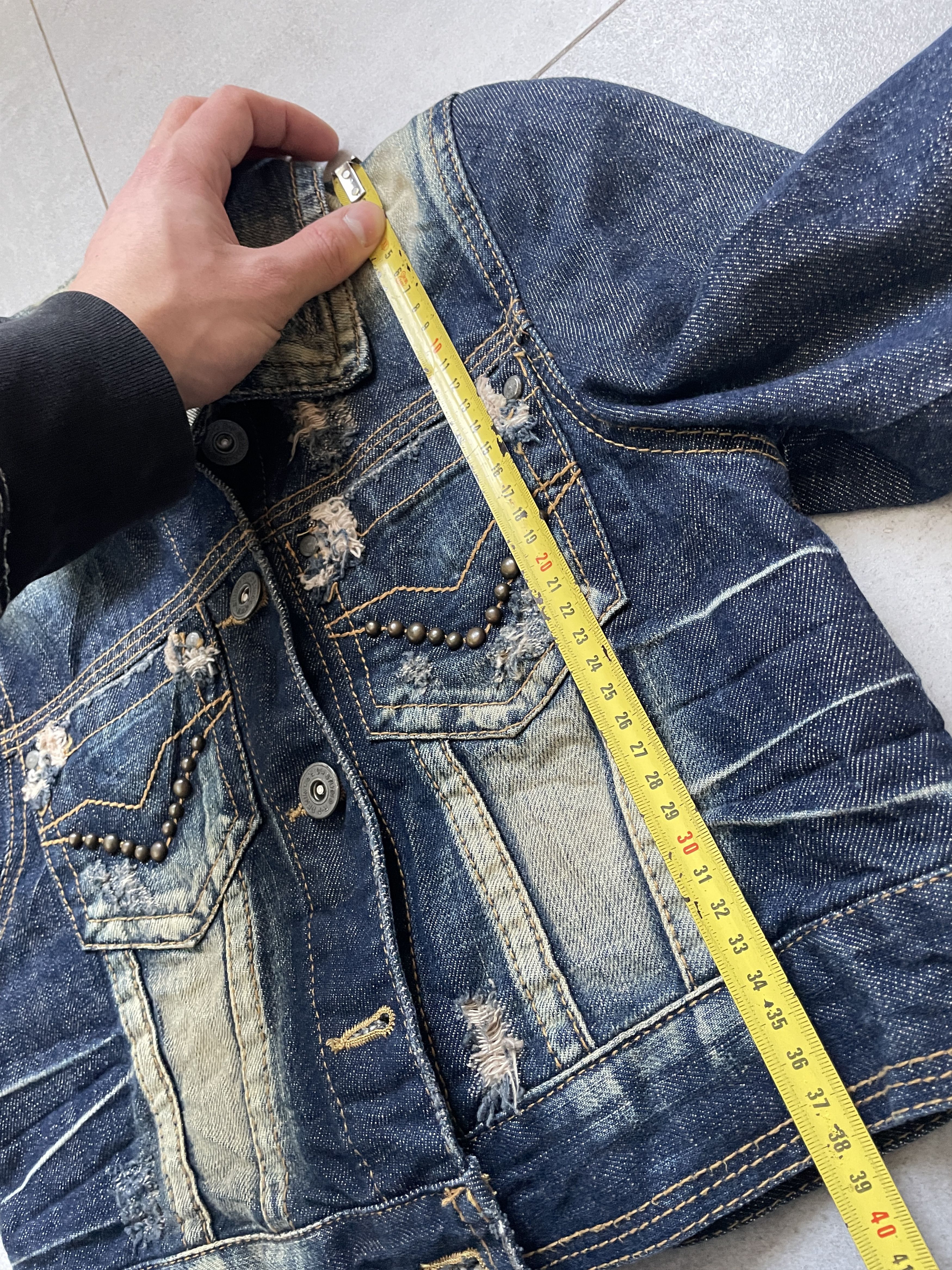 If Six Was Nine Y2K STUDIO R.P&DENIM HYSTERIC JAPANEESE CROPPED DENIM JACKET Size S / US 4 / IT 40 - 7 Thumbnail