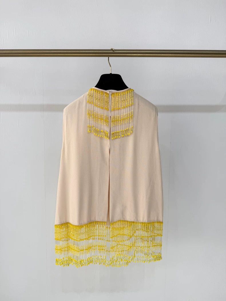 Prada New Prada Beaded Sleeveless Top-2506 Size L / US 10 / IT 46 - 2 Thumbnail