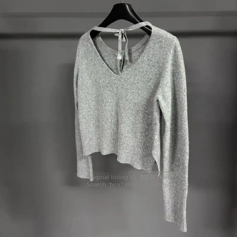 Miu Miu Miu Miu Winter Charcoal Cashmere Cardigan . Size M / US 6-8 / IT 42-44 - 3 Thumbnail