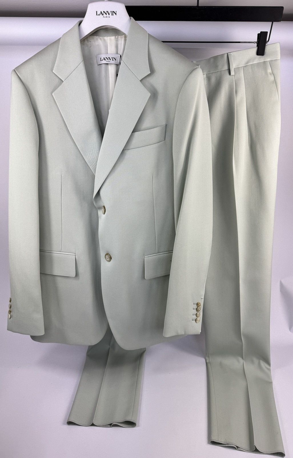Lanvin LANVIN PISTACHIO GREEN SUIT AND JACKET SET Size 48R - 1 Thumbnail