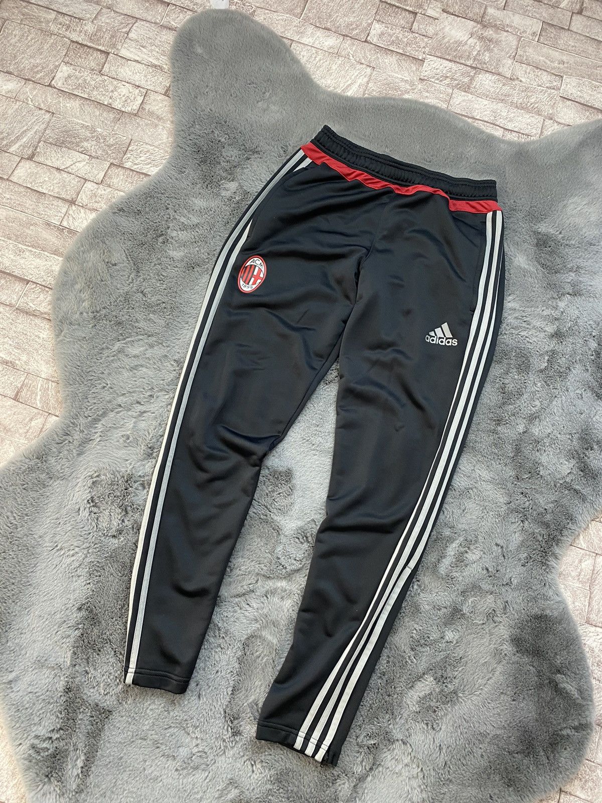 Adidas × Retrofit × Vintage MENS ADIDAS AC MILAN 2015-2016 ROSSONERI PANTS SOCCER SIZE S Size US 32 / EU 48 - 4 Thumbnail