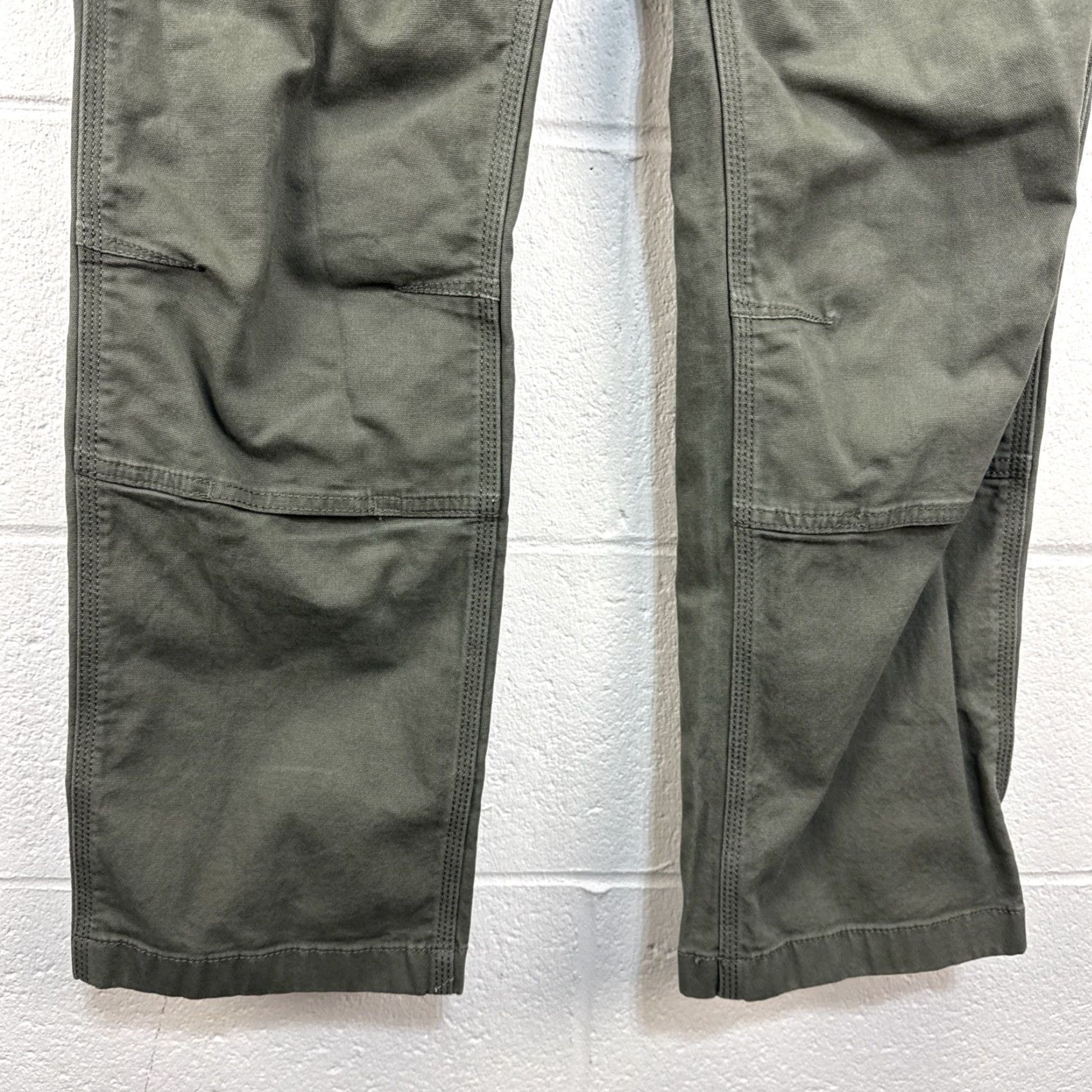 Carhartt VINTAGE Carhartt Pants Mens 30x32 Moss Green Canvas Double Knee 102802 BN2802-M Size US 30 / EU 46 - 7 Thumbnail