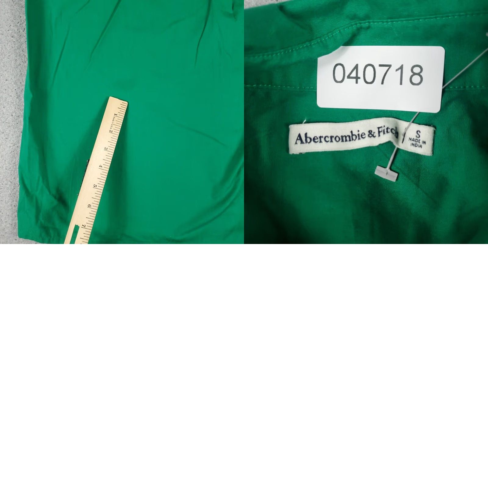 Abercrombie & Fitch Abercrombie & Fitch Green Long Sleeve Shirt Dress for Women Small Size S / US 4 / IT 40 - 8 Thumbnail