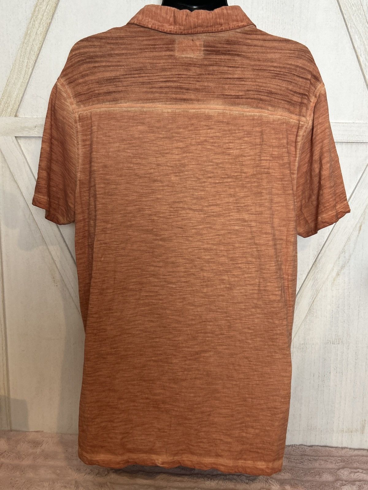 Rock & Republic Rock & Republic Men’s Polo Henley Shirt XL Rust Orange 0013 Size US XL / EU 56 / 4 - 4 Thumbnail