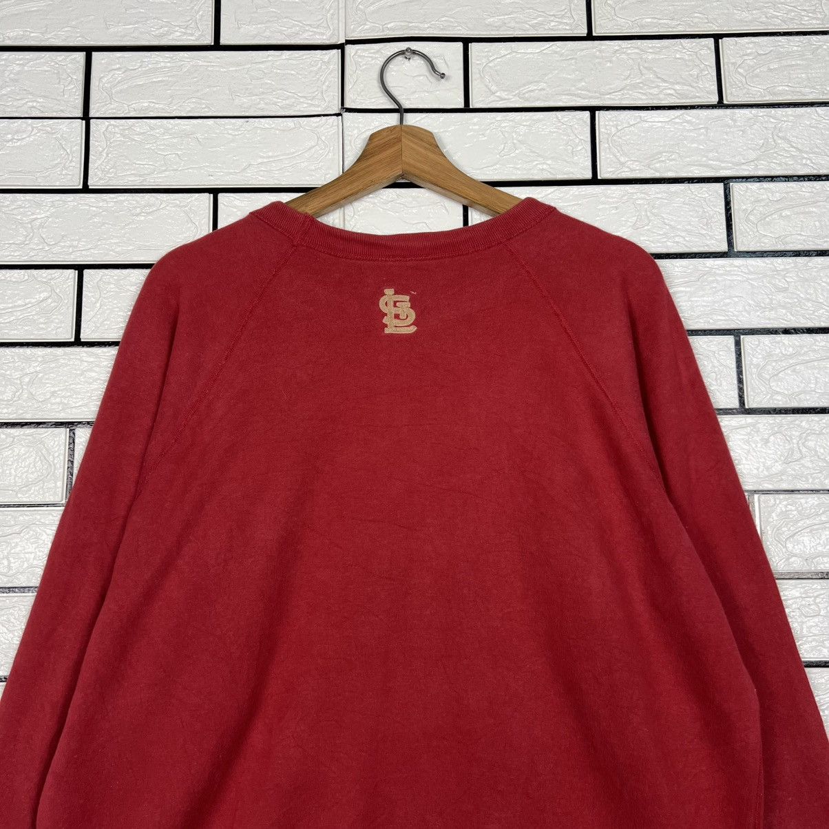 MLB St Louis Cardinals Big Logo Crewneck Sweatshirt #4020-C183 Size US M / EU 48-50 / 2 - 16 Thumbnail