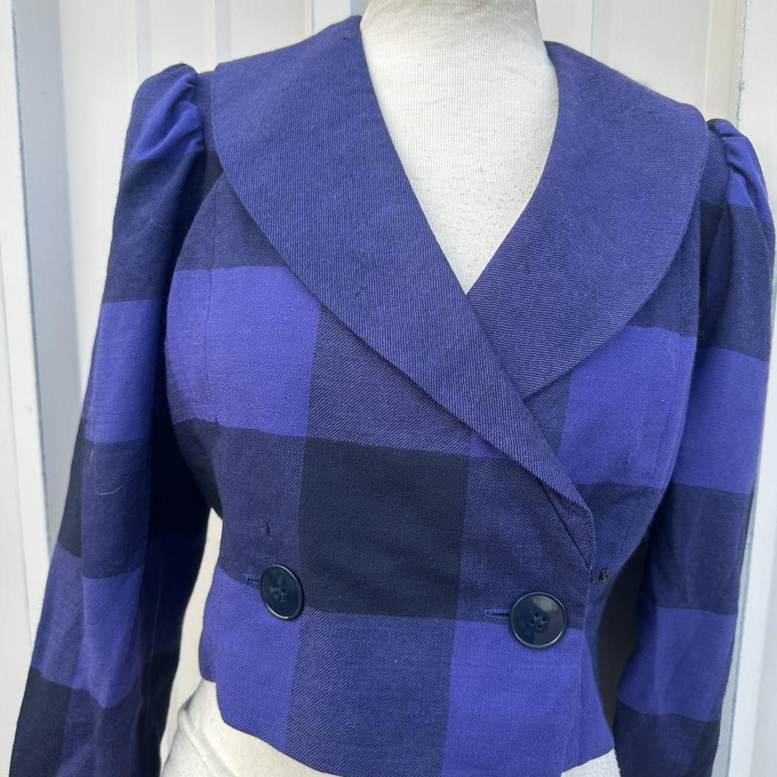Albert Nipon Vintage flawed cropped blazer small Size S / US 4 / IT 40 - 8 Thumbnail