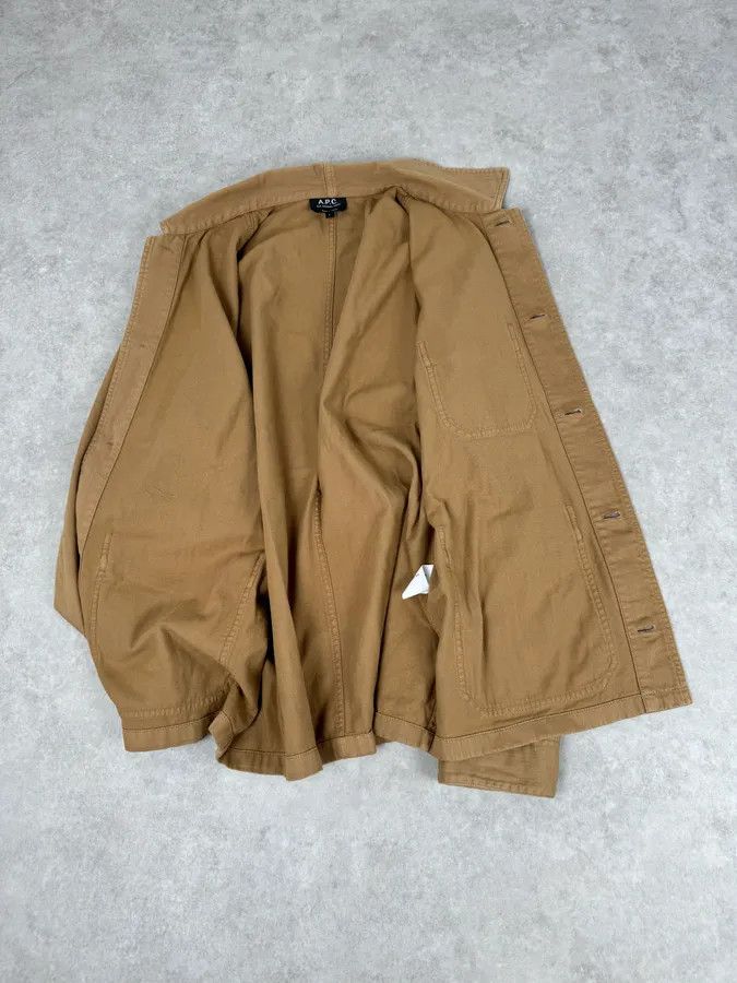 A.P.C. A.P.C. Camel Cotton Shirt Jacket Cargo Pockets Size US M / EU 48-50 / 2 - 12 Thumbnail