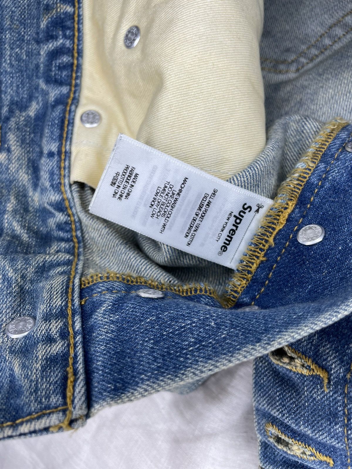 Supreme Supreme regular jean dirty indigo FW25 Size US 32 / EU 48 - 7 Thumbnail