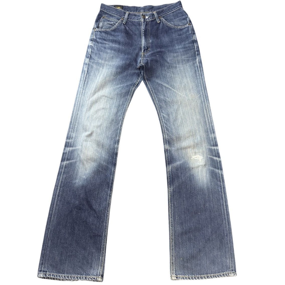 Lee × Number (N)ine Flared Vintage 90s Lee Distressed Faded Japanese Denim Size US 30 / EU 46 - 1 Thumbnail