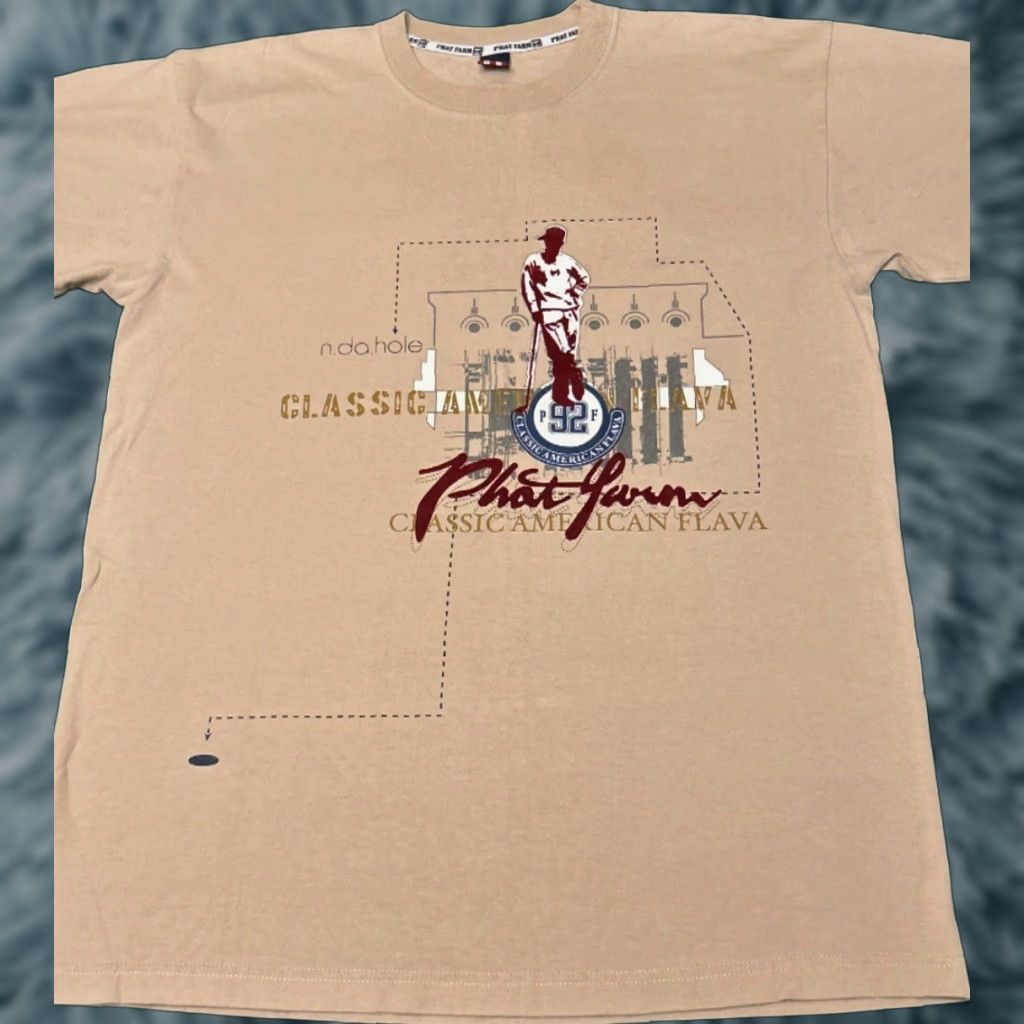 Phat Farm VINTAGE Phat Farm Logo Golf Hip Hop VTG Shirt Mens Large L Brown 90s Y2K Rap Grunge Shirt Men Size US L / EU 52-54 / 3 - 1 Thumbnail
