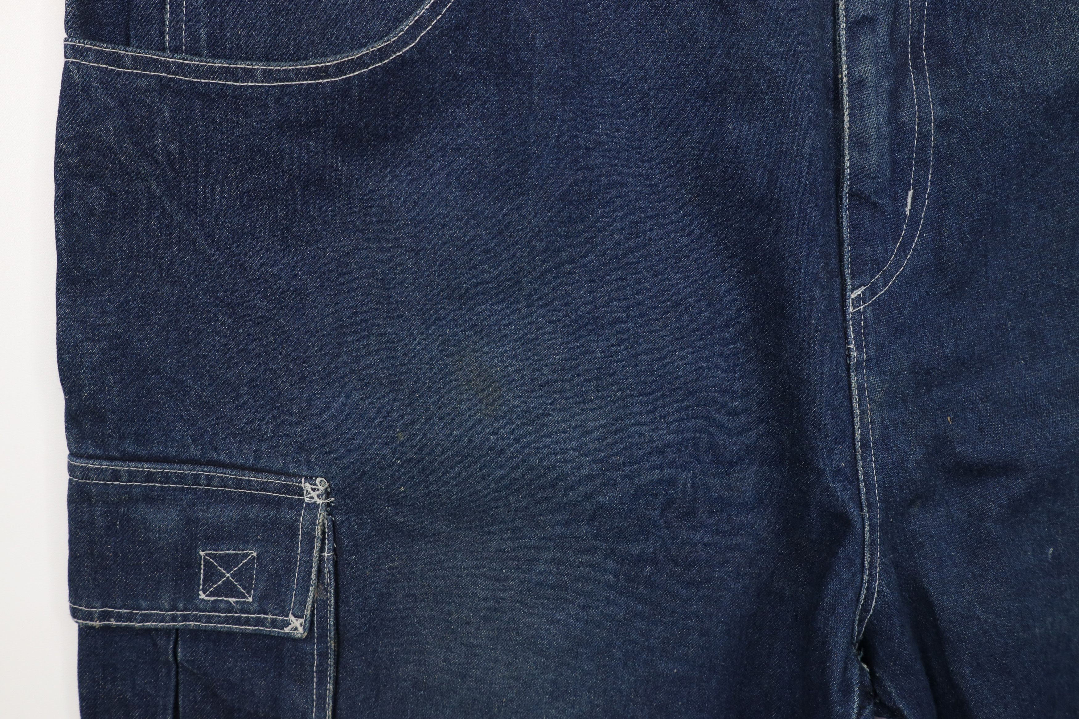 Vintage Vintage 90s Streetwear Baggy Fit Denim Cargo Shorts Jorts Size US 42 / EU 58 - 8 Thumbnail
