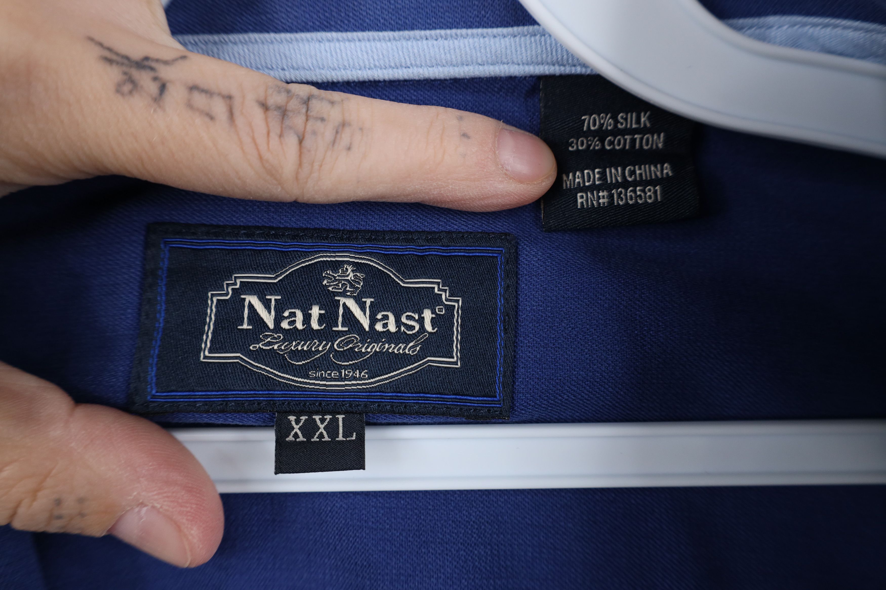 Nat Nast Nat Nast Luxury Originals Palm Leaf Collared Button Shirt Size US XXL / EU 58 / 5 - 8 Thumbnail