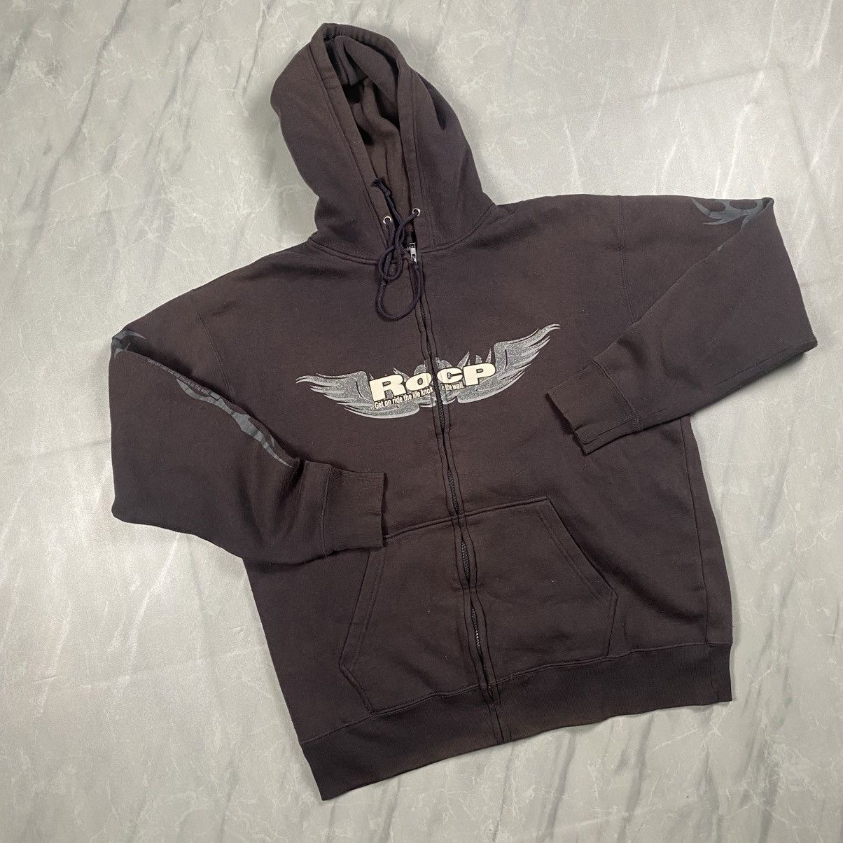 Japanese Brand Rare y2k Beaumere ROCP Affliction Zip Up Hoodie Size US XL / EU 56 / 4 - 4 Thumbnail