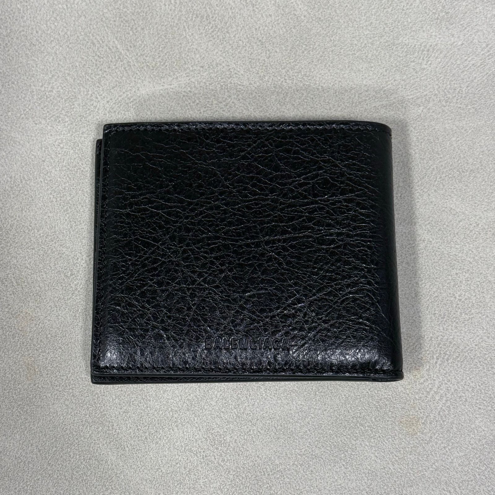 Balenciaga NEW Balenciaga Le Cagole Bifold Black Leather Wallet Size ONE SIZE - 6 Thumbnail