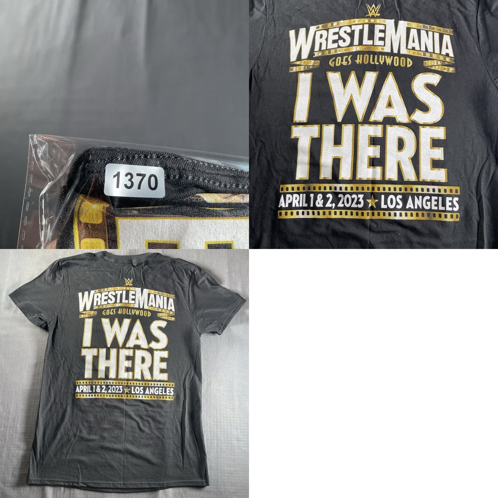 Vintage VINTAGE WWE Wrestlemania 39 Shirt Mens M Black Graphic Print Crew Neck Short Sleeve WWE Retro Sports Mens Size US M / EU 48-50 / 2 - 8 Thumbnail