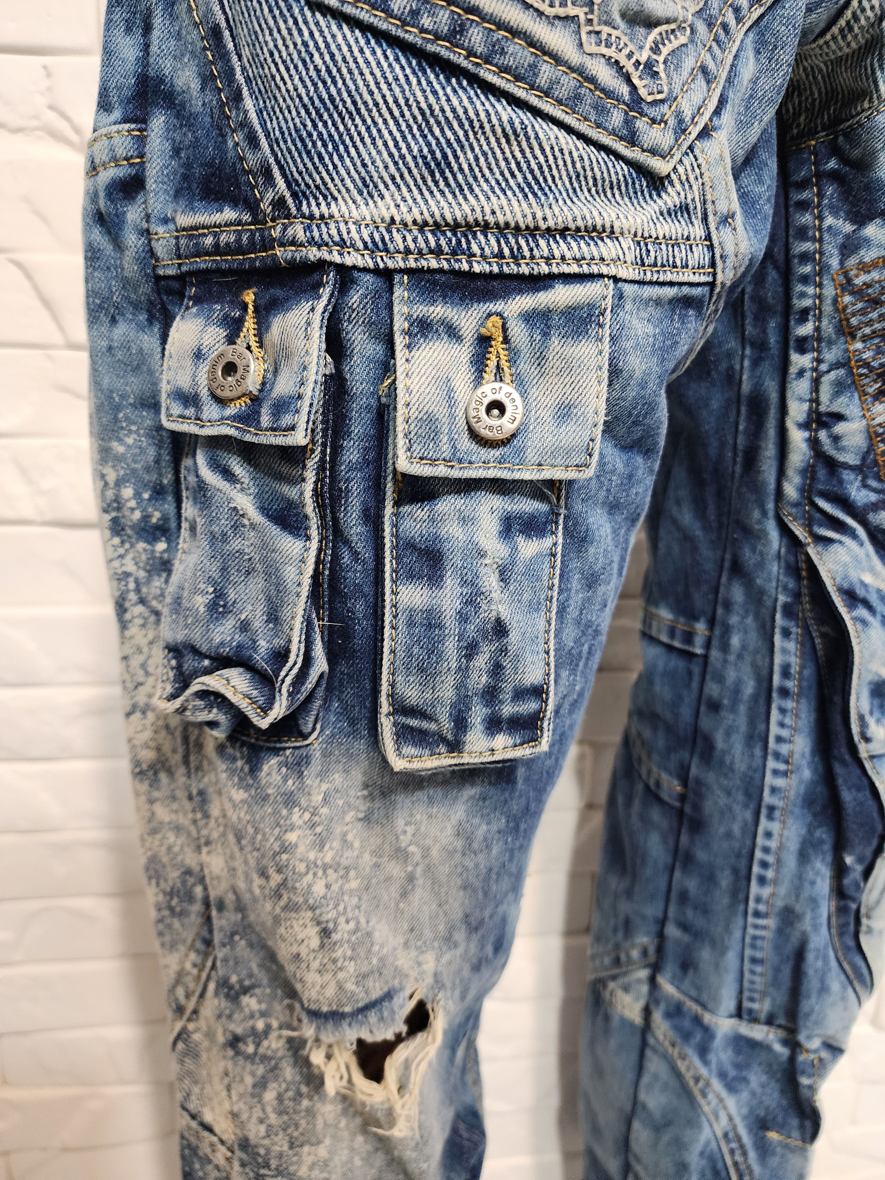 Uniqlo Blue Denim Jeans Mens: Avant-Garde Design Size US 34 / EU 50 - 8 Thumbnail