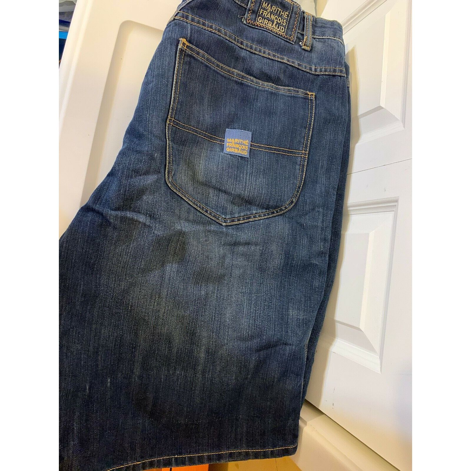 Marithe + Francois Girbaud Vtg Marithe Francois Girbaud Blue Denim shorts Men's Size 40 Size US 40 / EU 56 - 7 Thumbnail