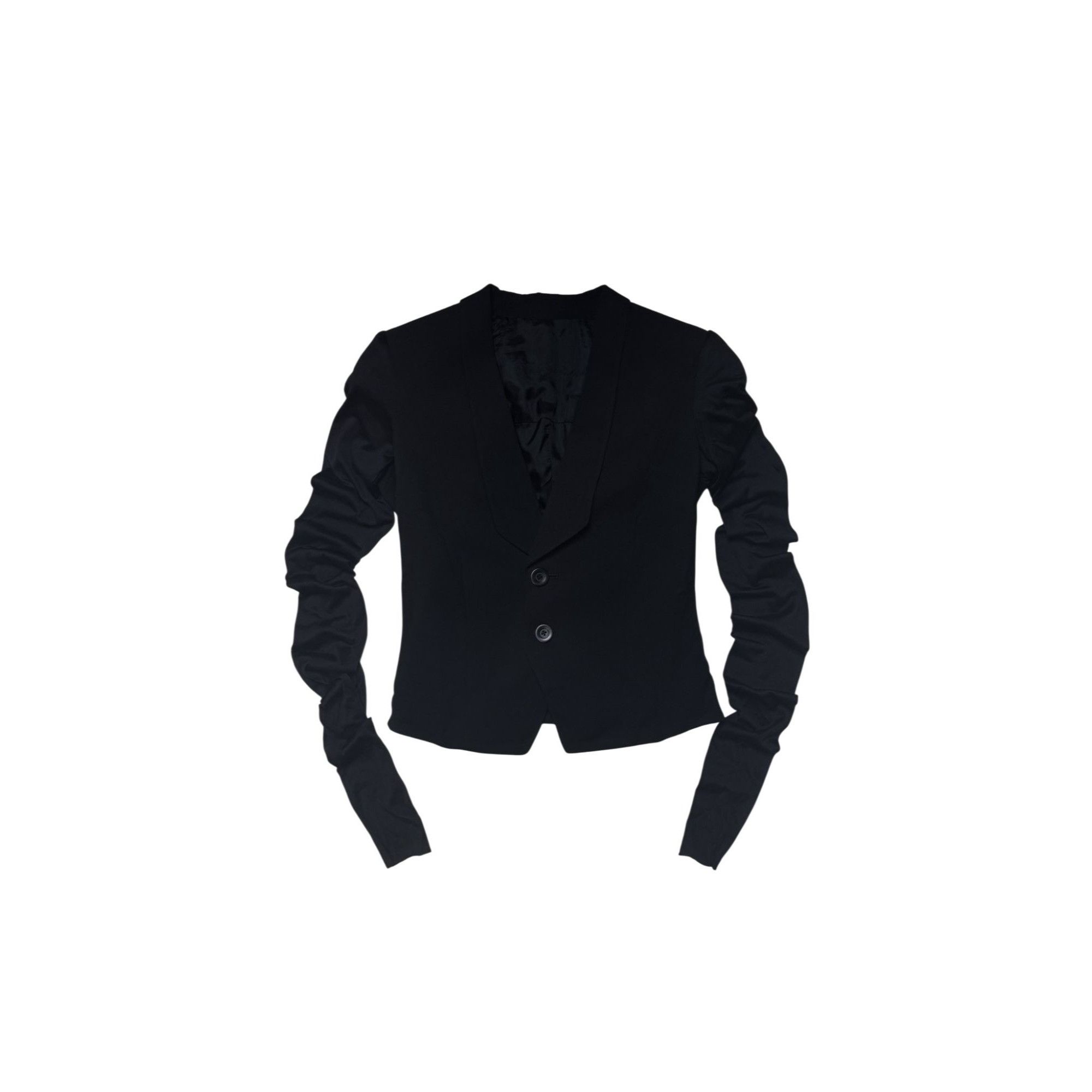 Rick Owens ♚ Rick Owens SS17 'Walrus' Cropped Micro Blazer ♚ Size XS / US 0-2 / IT 36-38 - 1 Thumbnail