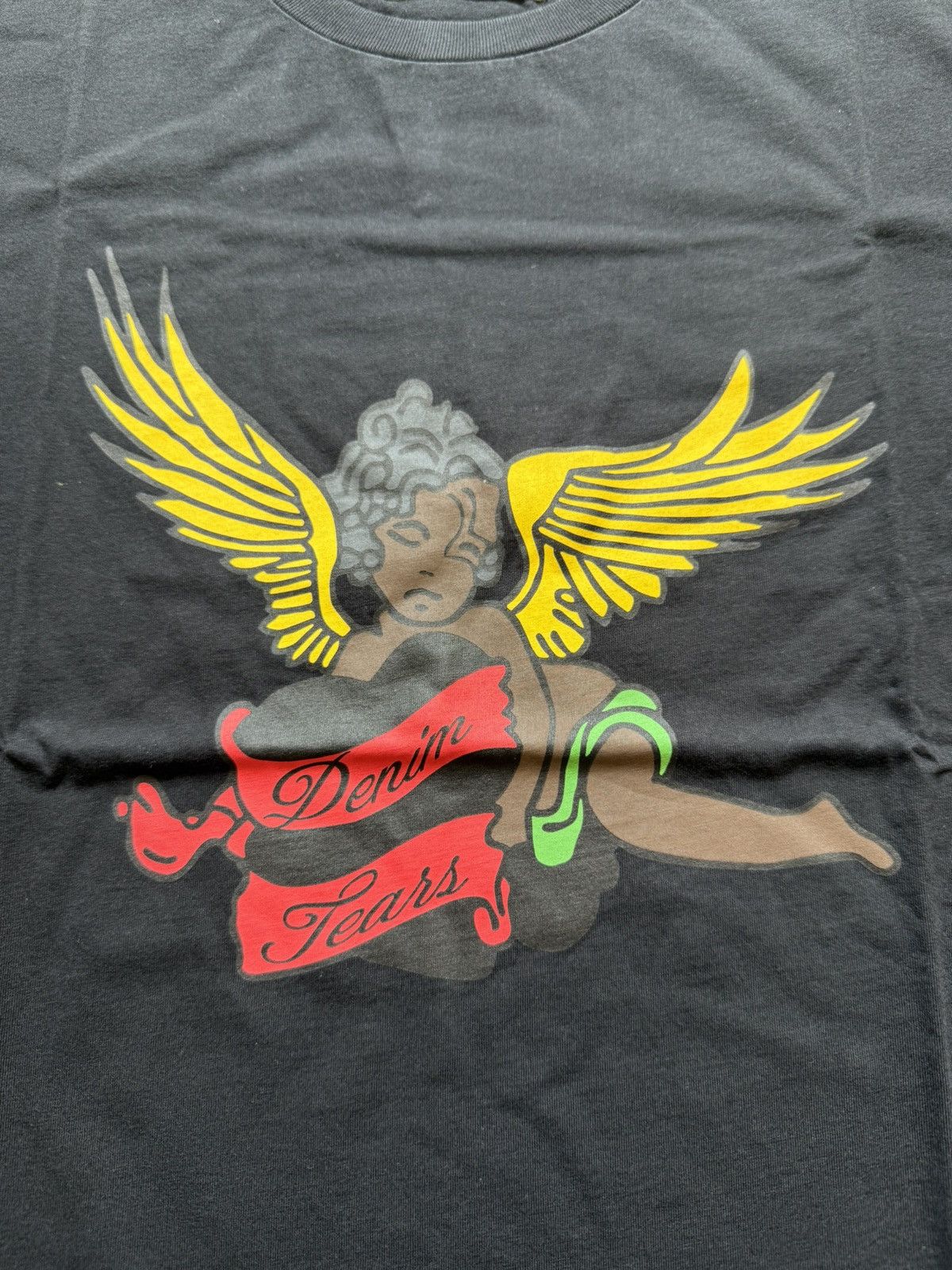 DENIM TEARS Denim Tears Cherub Tee Black XL Size US XL / EU 56 / 4 - 3 Thumbnail