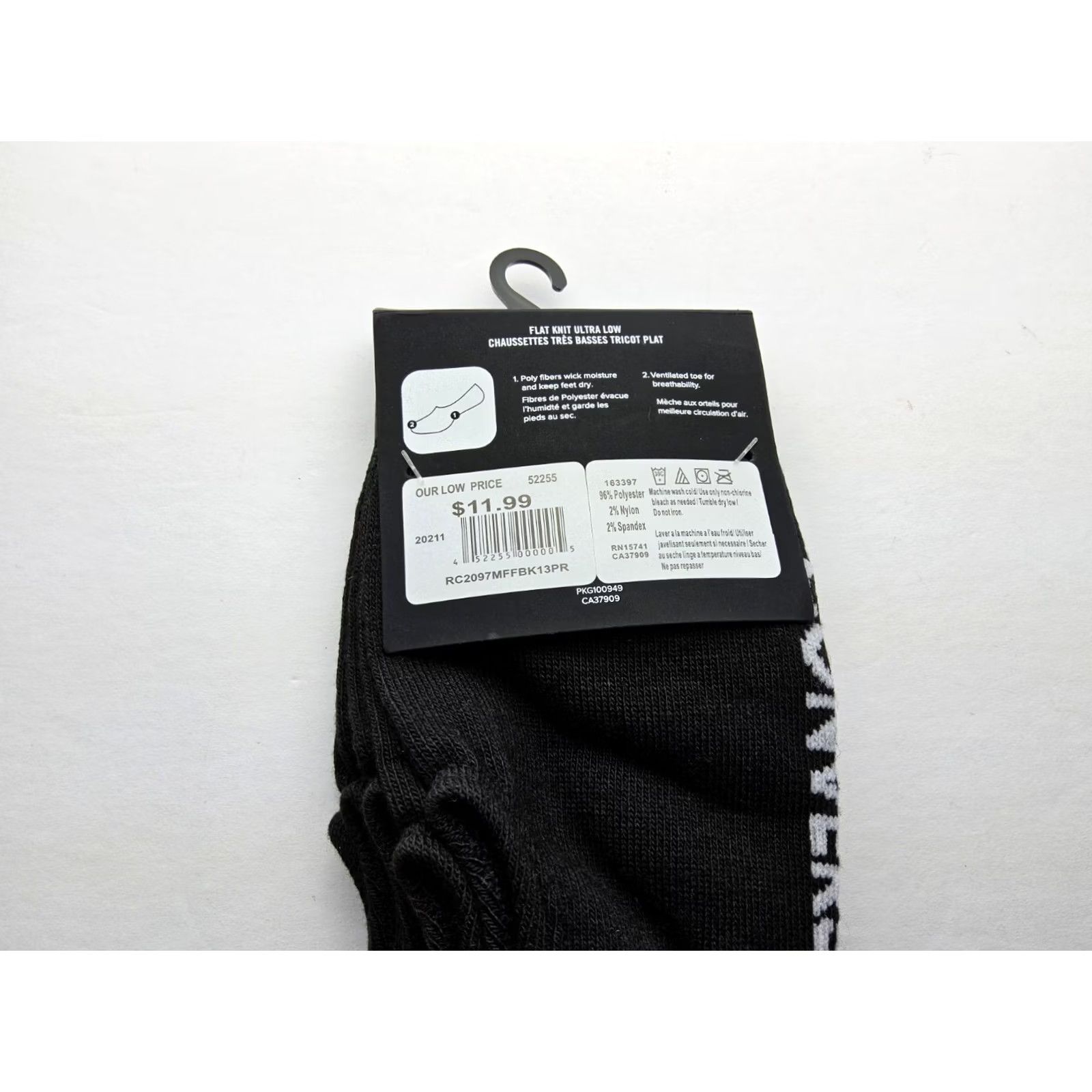 Converse Converse Socks Men No Show 3 Pairs One Size Multicolor Ultra Low Flat Knit Size ONE SIZE - 4 Thumbnail