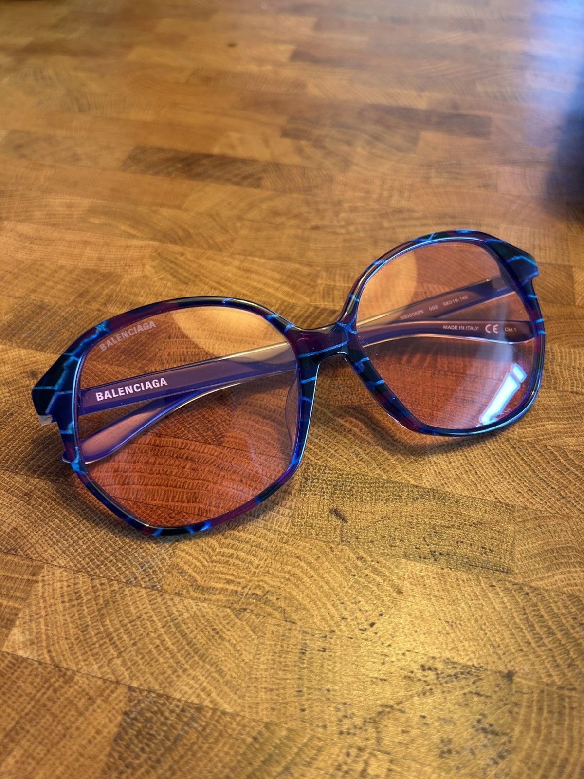 Balenciaga ⚠️Balenciaga⚠️ blue glasses 2020 Size ONE SIZE - 1 Thumbnail