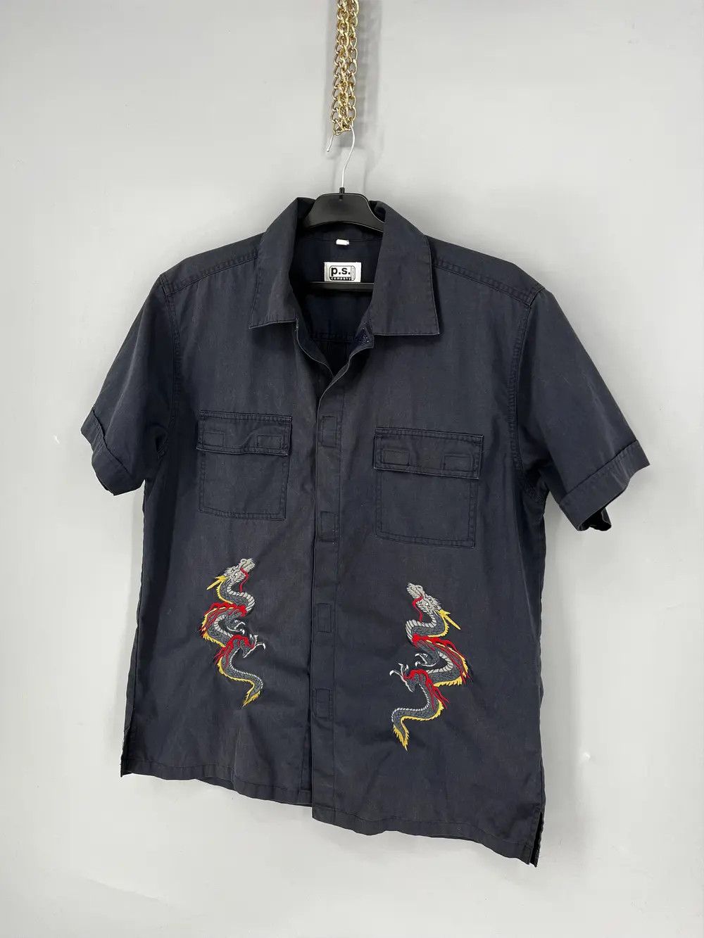 Vintage Vintage Y2k Washed AvantGarde Tribal Tee Dragon Button Ups Size US M / EU 48-50 / 2 - 3 Thumbnail