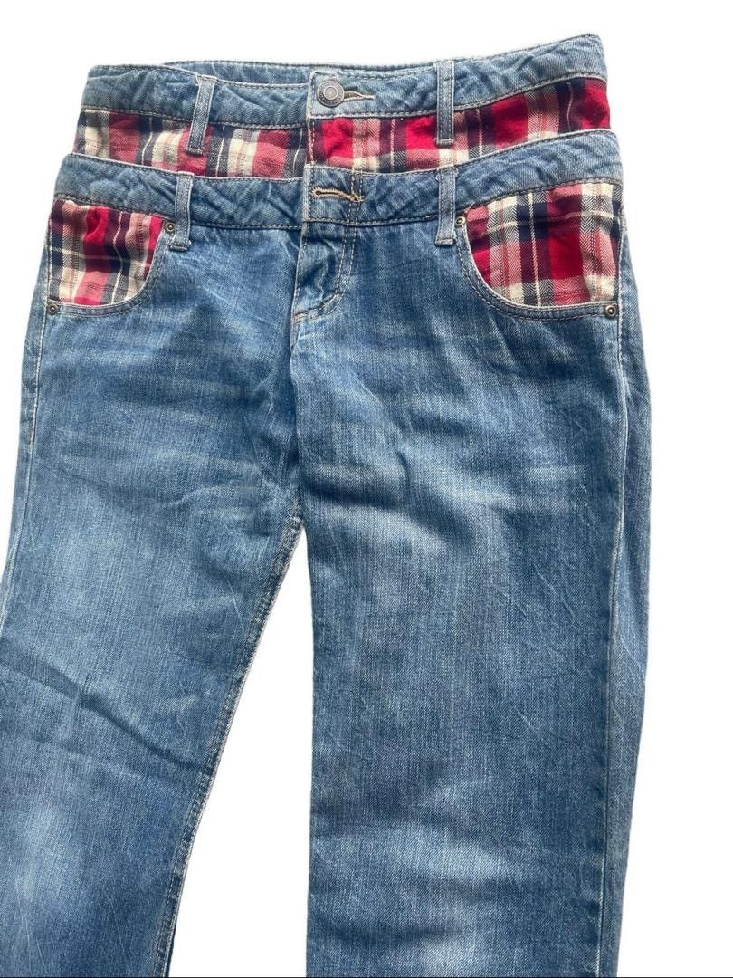 Japanese Brand Japanese Brand Double Waist Jeans Size US 32 / EU 48 - 4 Thumbnail