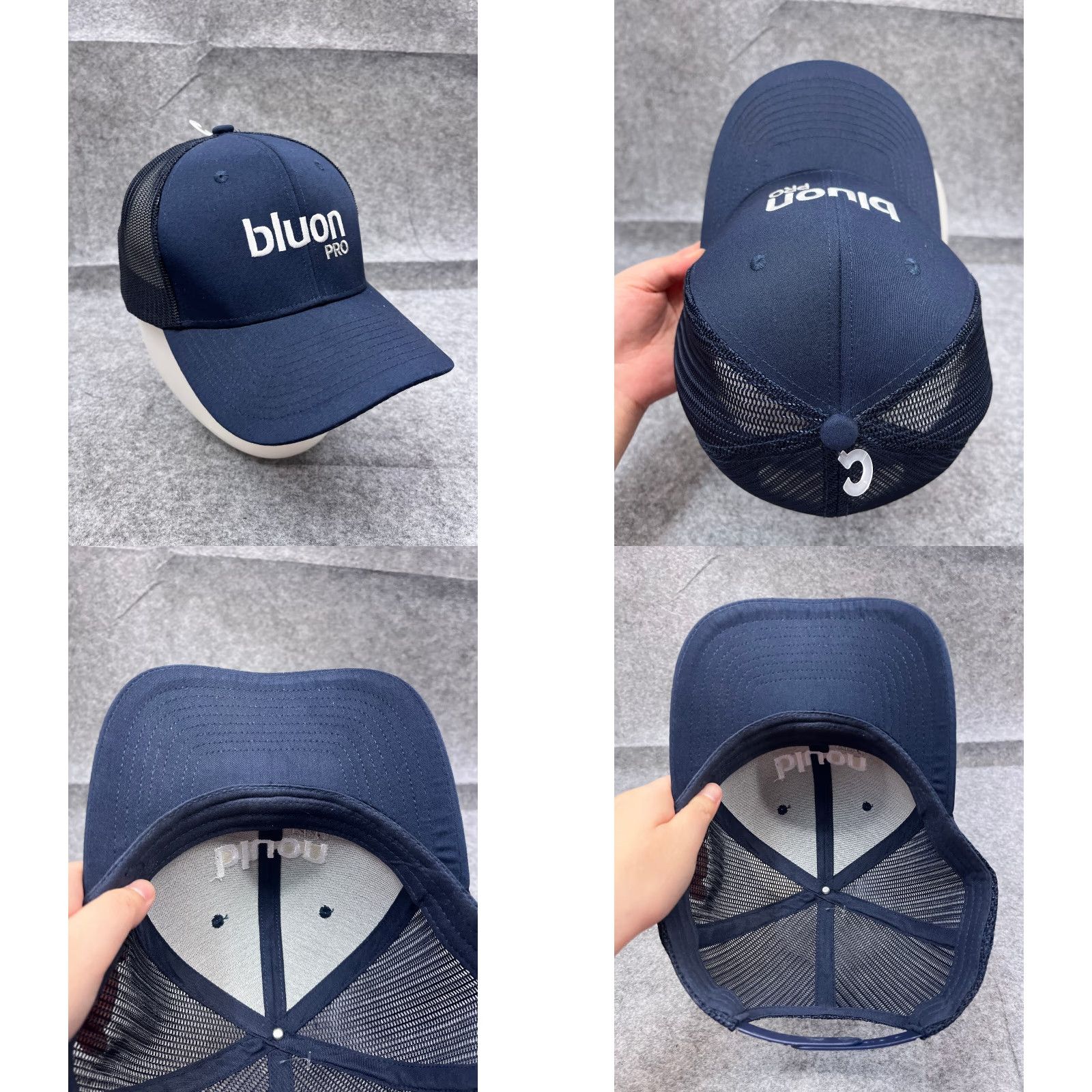 Vintage Bluon Pro Hat Cap Snap Back Adult One Size Blue Polyester Trucker HVAC Software Size ONE SIZE - 8 Thumbnail